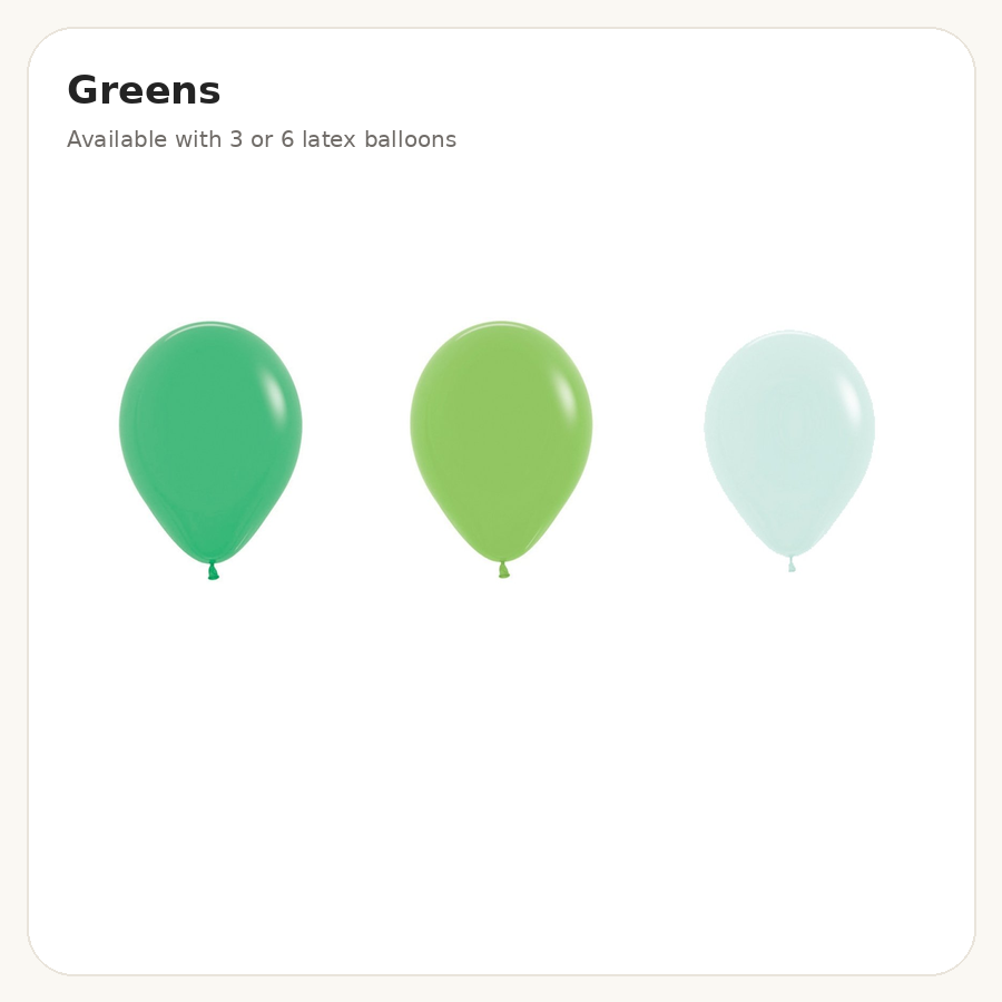 Greens balloon combination