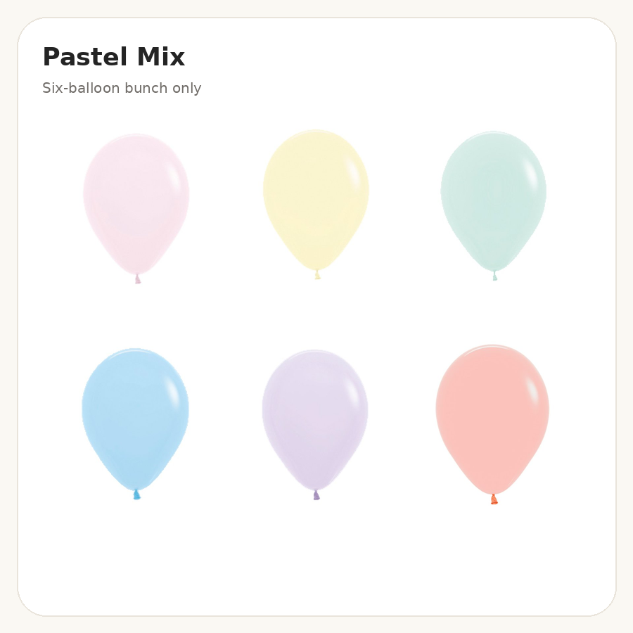 Pastel Mix balloon combination