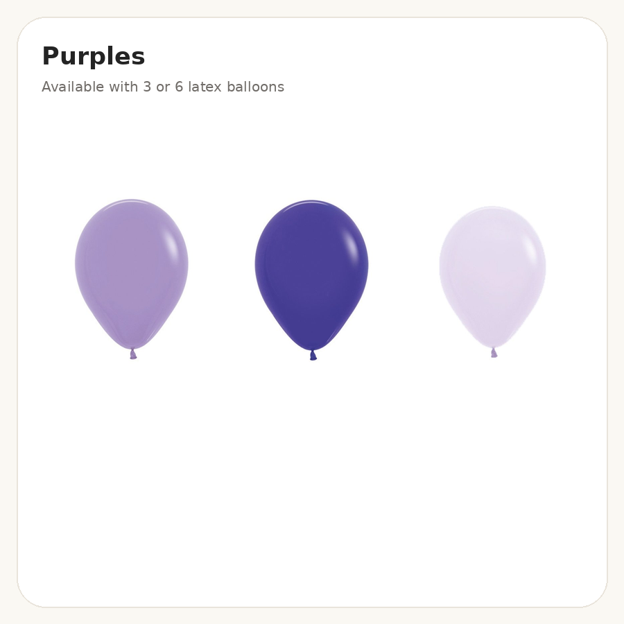 Purples balloon combination