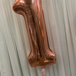 Black Single Foil Number Balloon