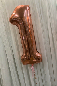 Black Single Foil Number Balloon