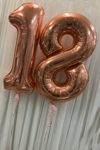 Balloon Foil Numbers - Double