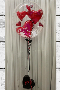 Be my Valentine Bubble heart bunch