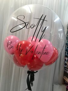Pink & Red personalised Valentine Bubble