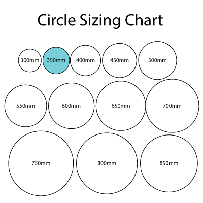 Acrylic Circle – 350mm | Good Cents Arty Party