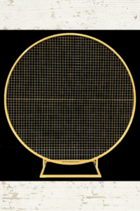 Gold Circular Mesh Backdrop