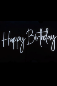 Happy Birthday Neon LED sign