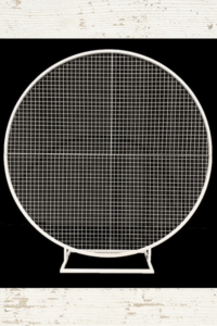 White Circular Mesh Backdrop