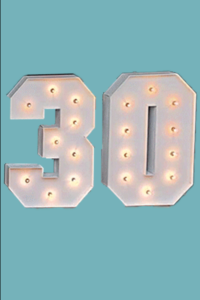 Pair of Marquee LED Lights #30- HIRE