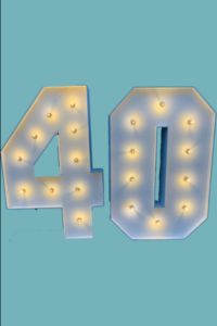 Pair of Marquee LED Lights #40- HIRE