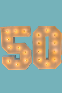 Pair of Marquee LED Lights #50- HIRE