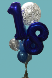 Double Number Balloon Bouquet