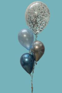 Triple latex and Confetti Balloon Bouquet