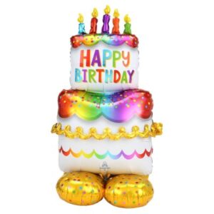Large Birthday Cake Balloon Display