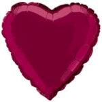 burgundy heart