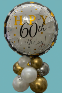 Balloon Stack - short - Milestone Birthday