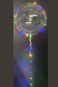 Light-up clear balloon bubble