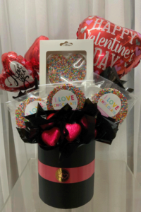 Bouquet of Chocolate Hearts and Freckleberry