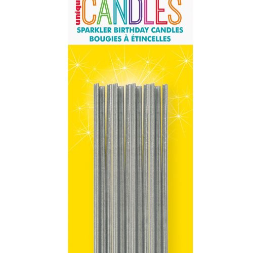 18 Sparkler Candles Silver