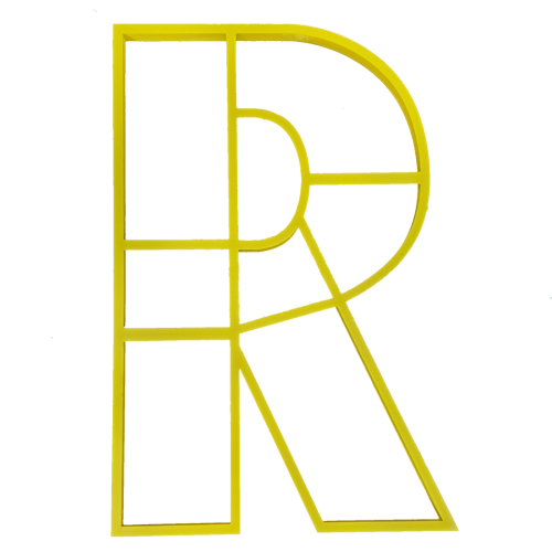 Cookie Cake Cutter Letter R *Clearance* — illustrative reference; actual product differs as described