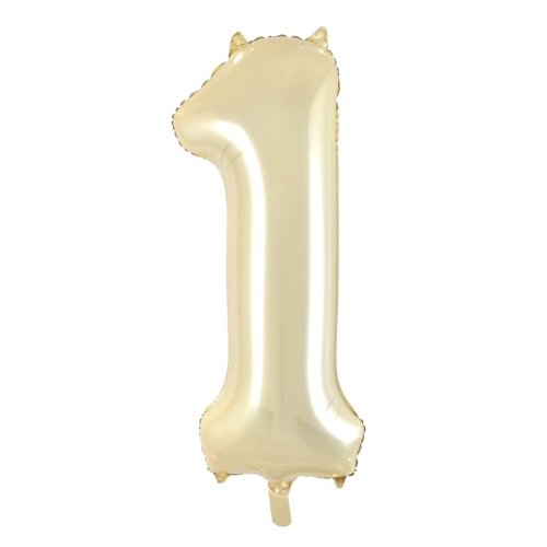 34-inch luxe gold foil number 1 balloon