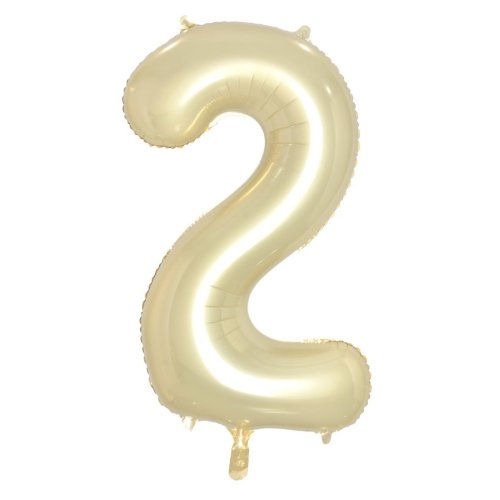 34-inch luxe gold foil number 2 balloon