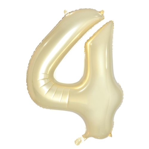 34-inch luxe gold foil number 4 balloon