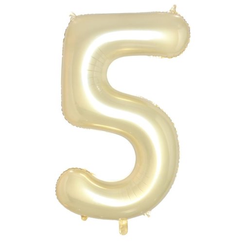 34-inch luxe gold foil number 5 balloon