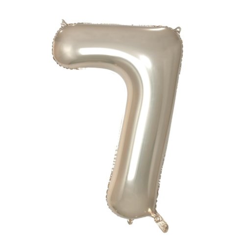 34-inch champagne foil number 7 balloon