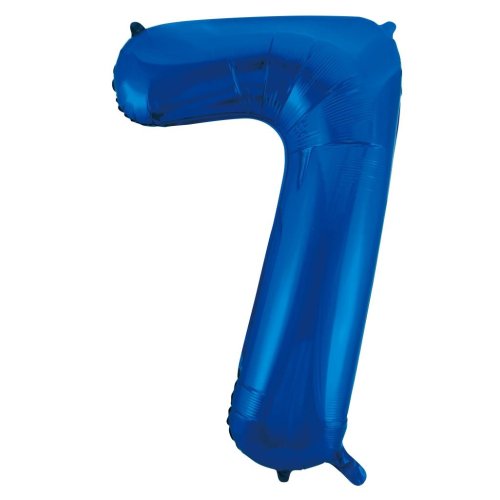 34-inch royal blue foil number 7 balloon