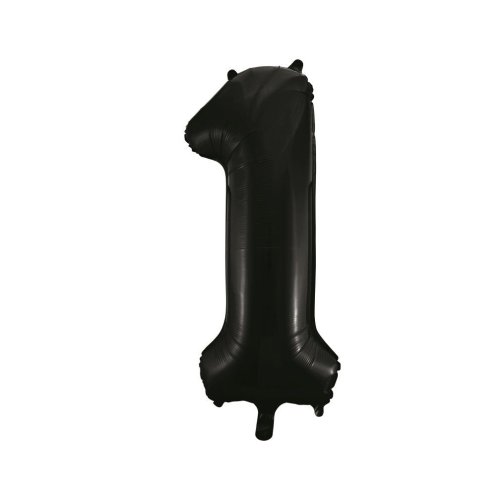 34-inch black foil number 1 balloon