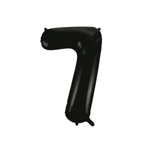 34-inch black foil number 7 balloon