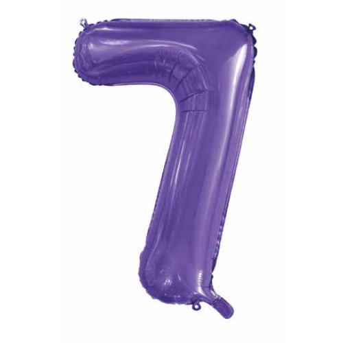 34-inch purple foil number 7 balloon