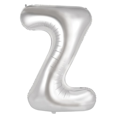 34-inch silver foil balloon letter z