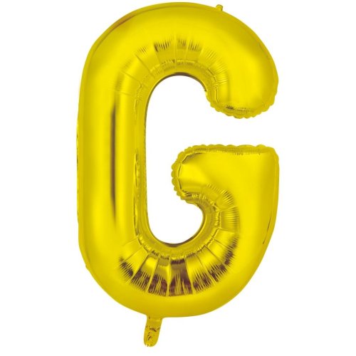 34-inch gold foil balloon letter g