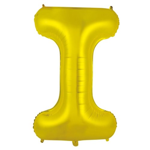 34-inch gold foil balloon letter i