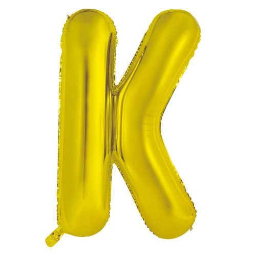 34-inch gold foil balloon letter k