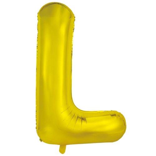 34-inch gold foil balloon letter l