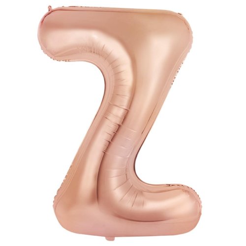 34-inch rose gold foil balloon letter z
