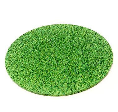 Masonite Board Round Grass 10in