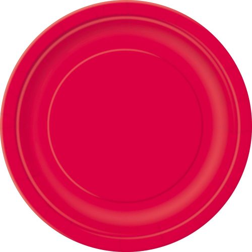 Ruby Red 8 x 18cm (7") Paper Plates