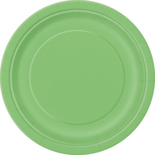 Lime Green 8 x 23cm (9") Paper Plates