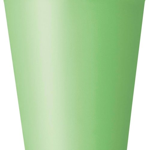 Lime Green 8 x 270ml (9oz) Paper Cups