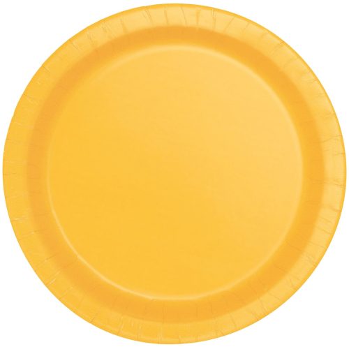 Sunflower Yellow 8 x 18cm (7") Paper Plates