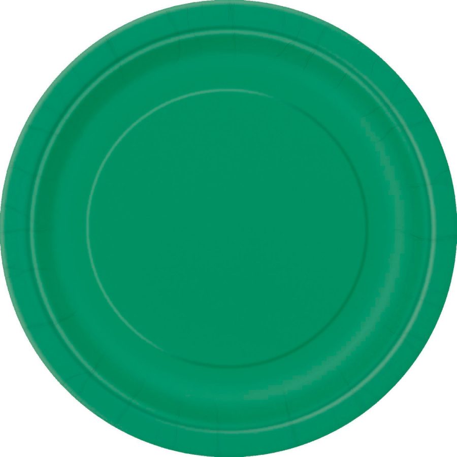 Emerald Green 8 x 23cm (9") Paper Plates