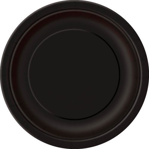 Midnight Black 8 x 18cm (7") Paper Plates