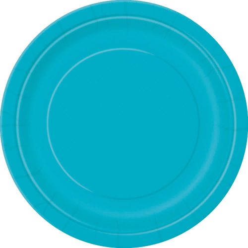Caribbean Teal 8 x 18cm (7") Paper Plates