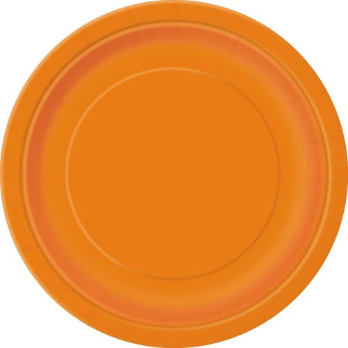 Pumpkin Orange 8 x 18cm (7") Paper Plates