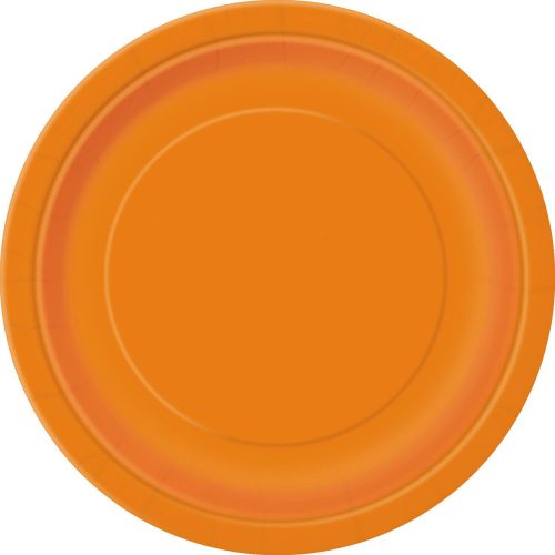 Pumpkin Orange 8 x 23cm (9") Paper Plates