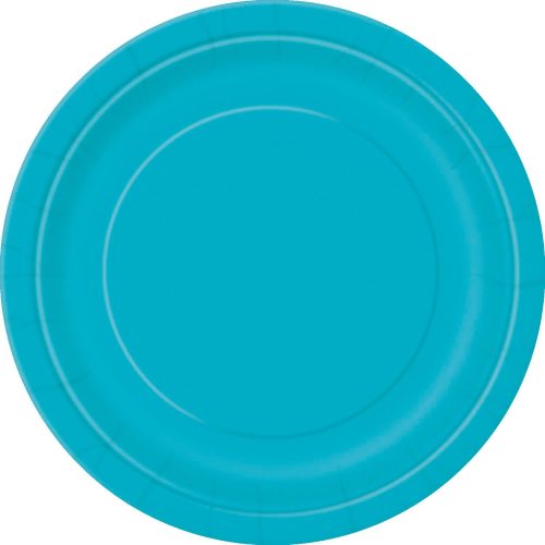 Caribbean Teal 8 x 23cm (9") Paper Plates